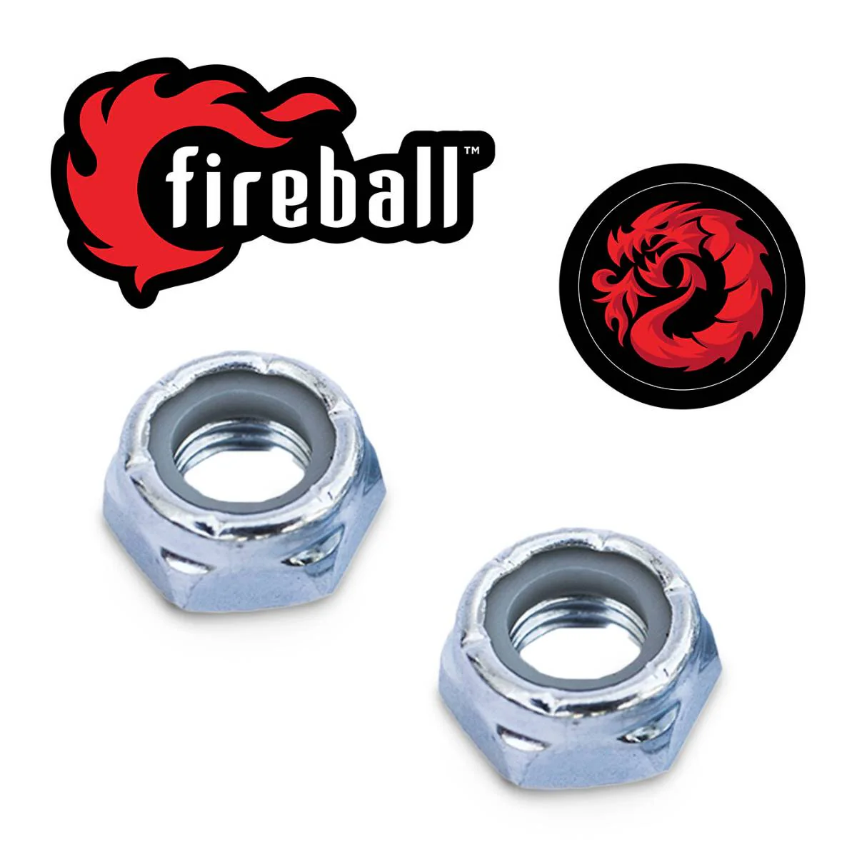 Fireball Dragon 2x Kingpin & Nut Pack - Image 3