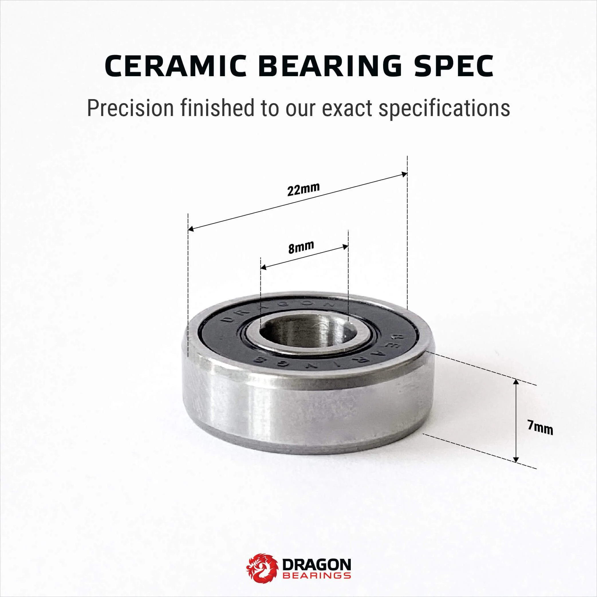 Fireball Dragon CERAMIC Bearings 8 Pack - OPEN BOX - Image 4