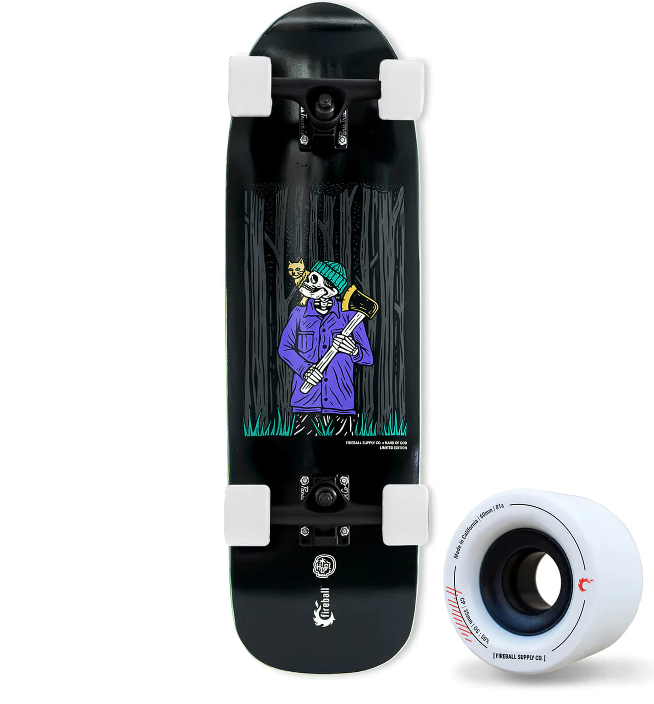 Fireball x Hand of God Artist Series Skateboard - Image 10