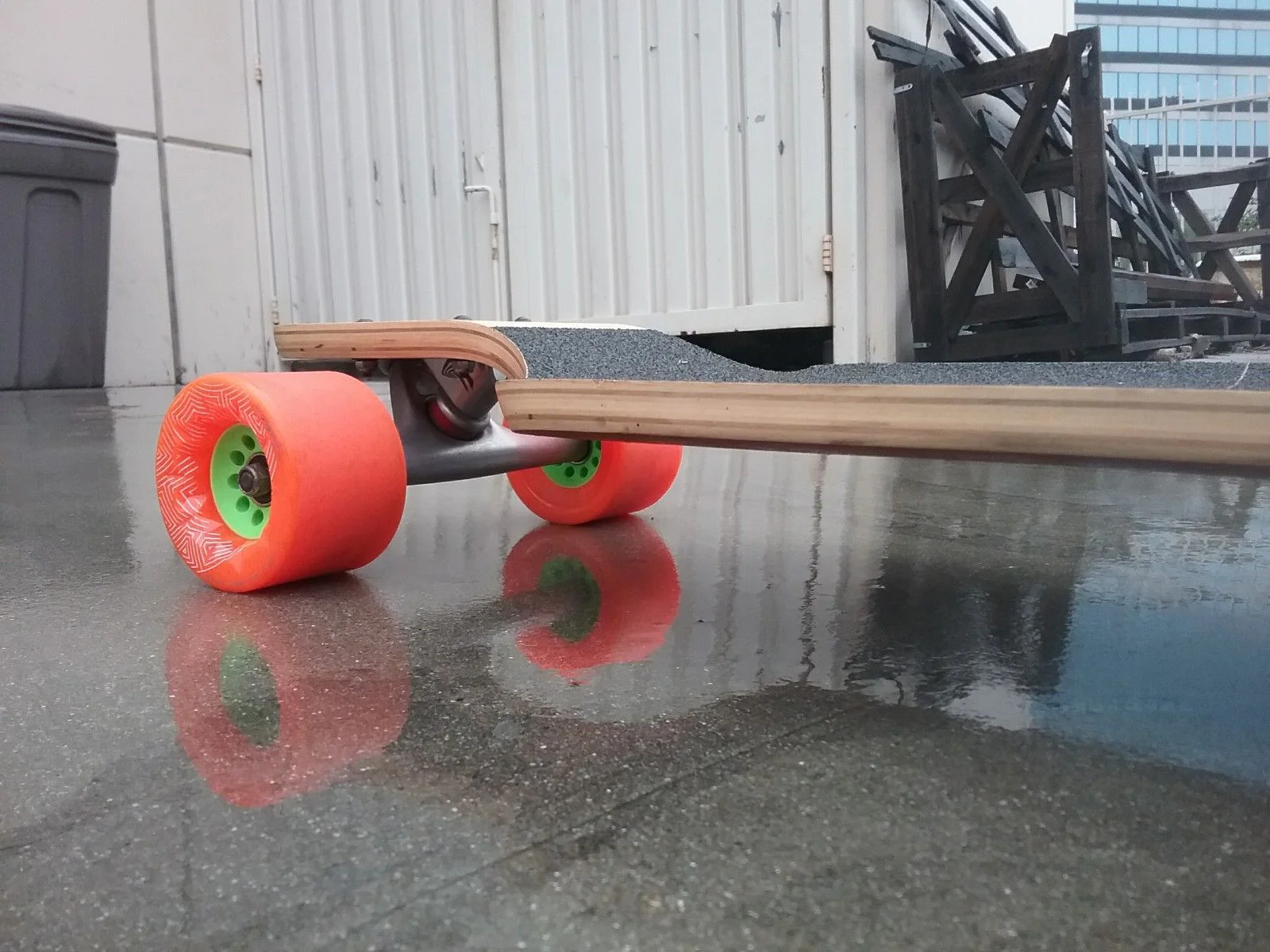 Kebbek Jim Z Flush Cut Longboard Skateboard Complete w/ Paris Trucks and Orangatang Caguama - Image 6