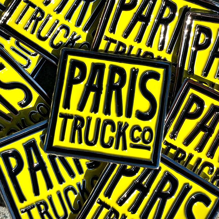 Paris Truck Co. Hipster Logo Pin, 1.25" - Image 2