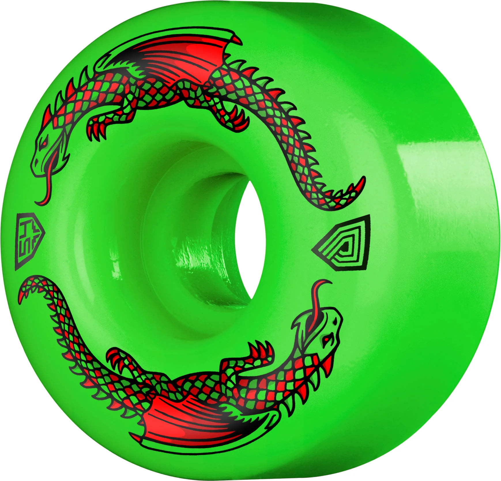 Powell-Peralta Dragon Formula Green Dragon Skateboard Wheels (4 Wheels) - Image 18
