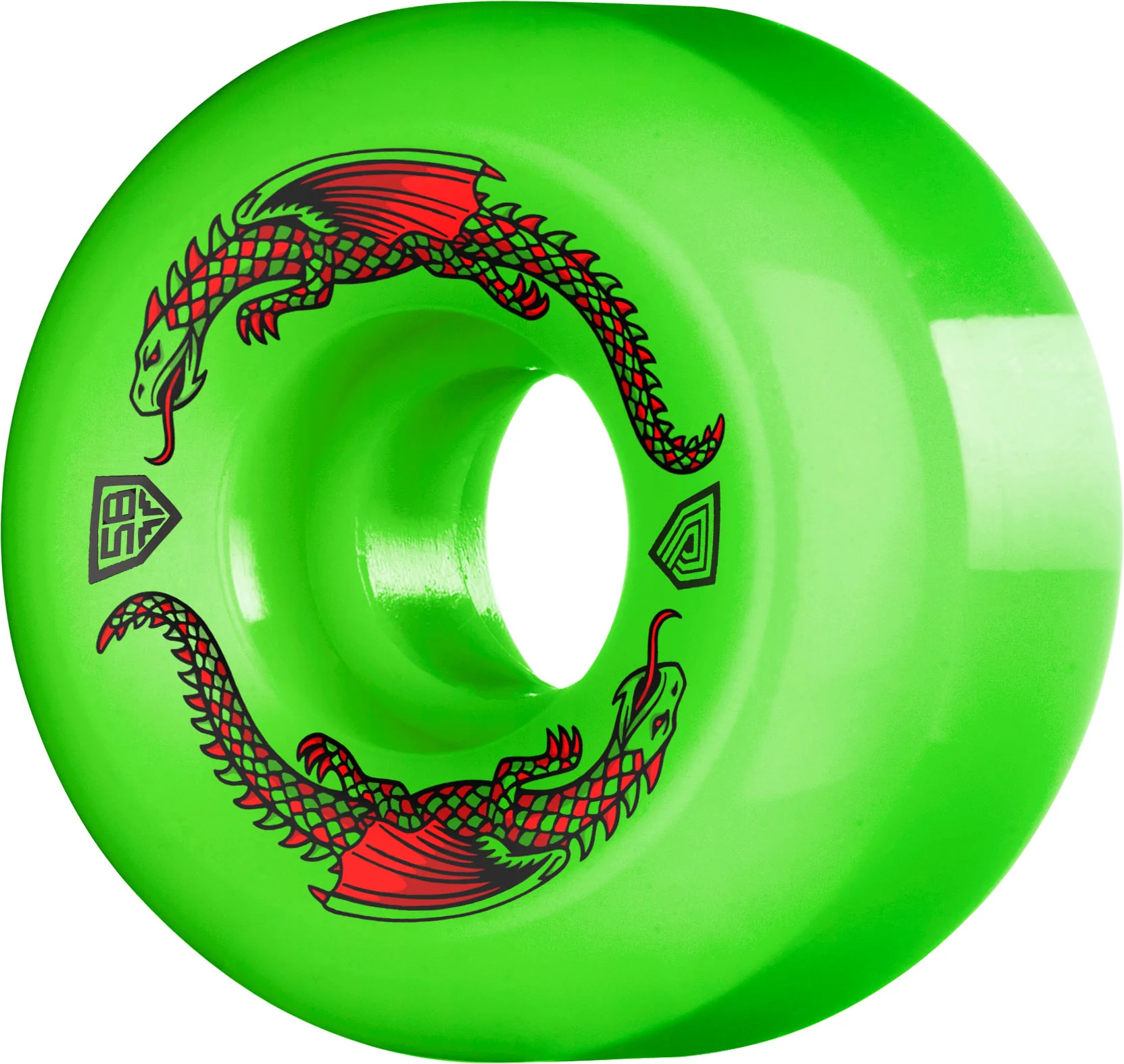 Powell-Peralta Dragon Formula Green Dragon Skateboard Wheels (4 Wheels) - Image 20