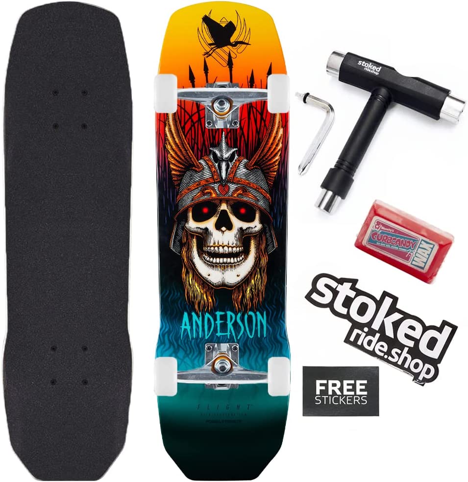 Powell-Peralta Flight Andy Anderson Crane Skull Pro Skateboard Complete - Image 5