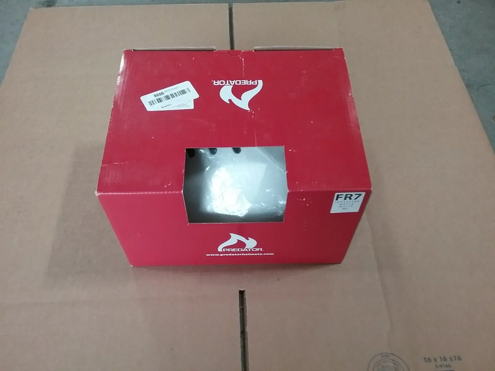 Predator Helmets FR7 Certified Matte White M/L - Image 4