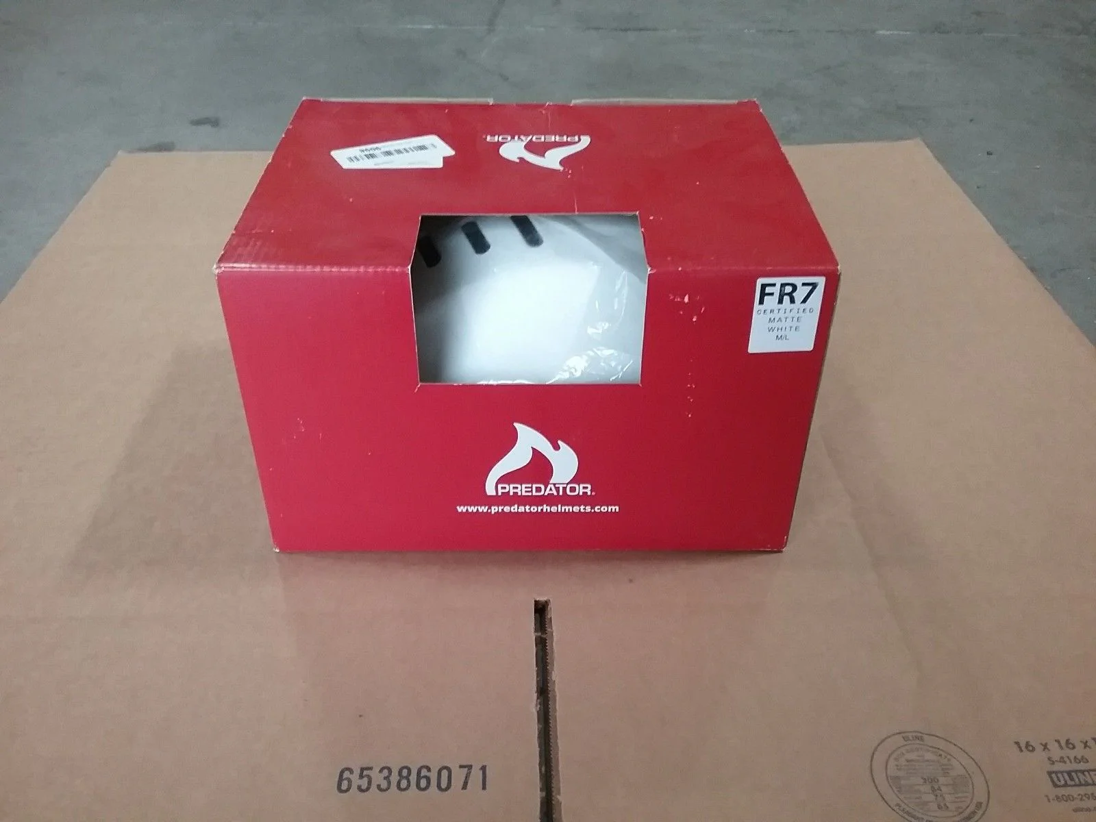 Predator Helmets FR7 Certified Matte White M/L - Image 5