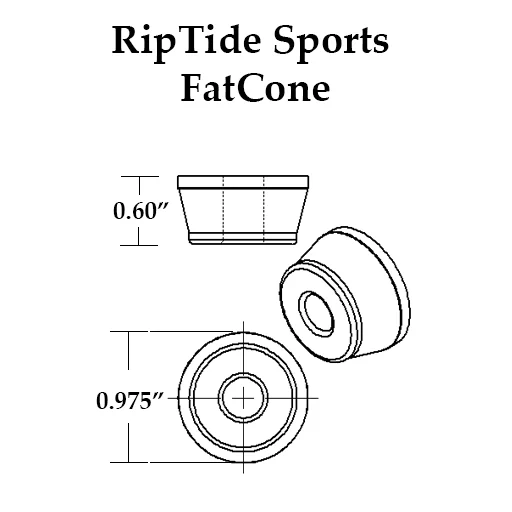 RipTide APS Skateboard Bushings (Fat Cone) - Image 2