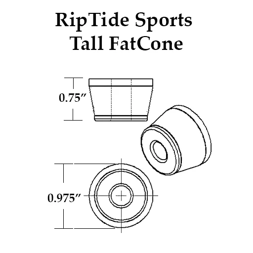 RipTide APS Skateboard Bushings (Tall Fat Cone) - Image 2